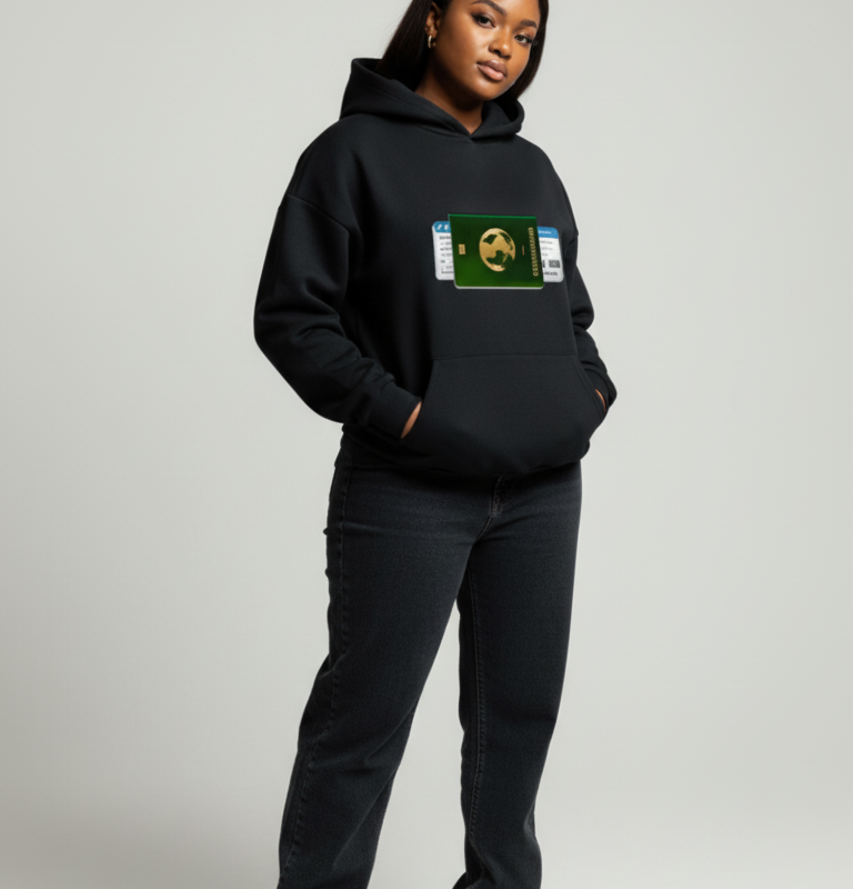 Passport Hoodie (Black)