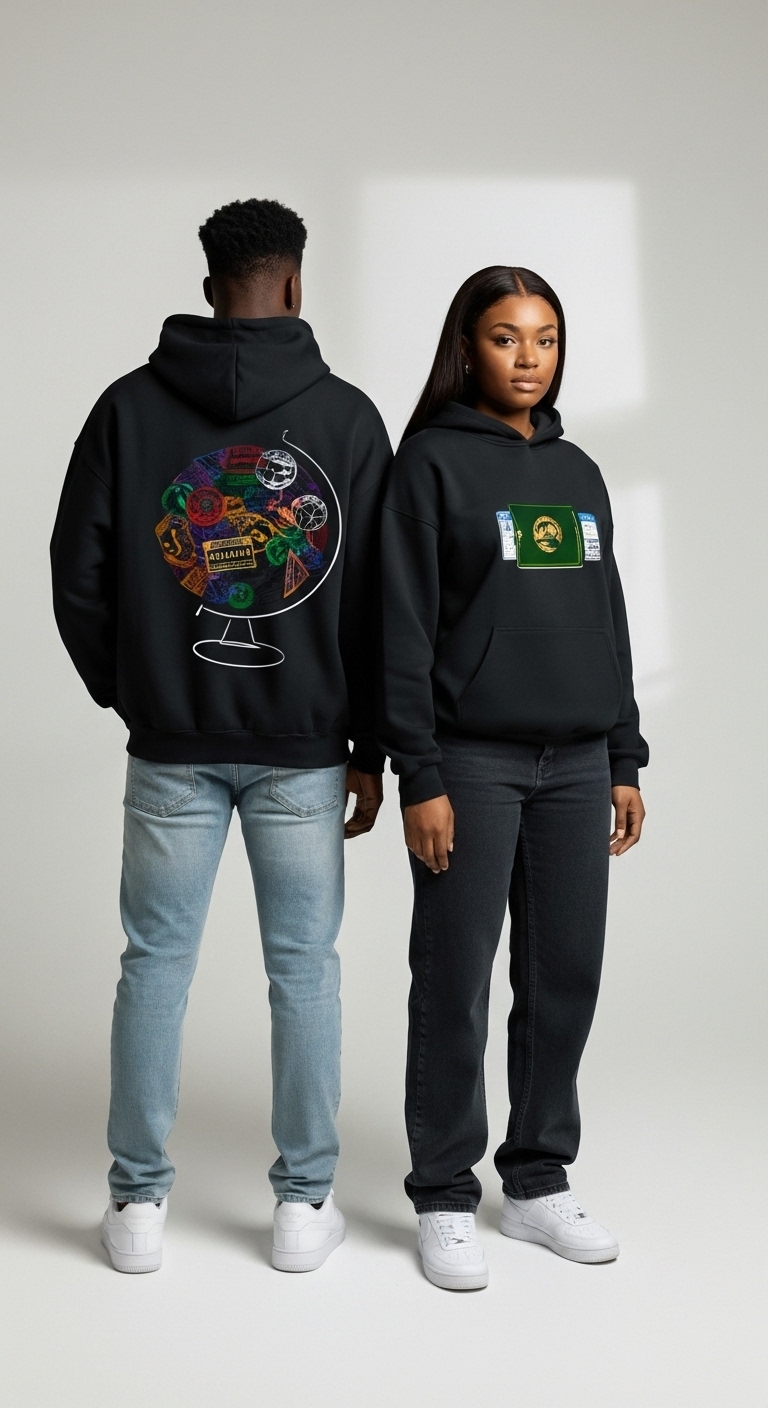 Passport Hoodie (Black)